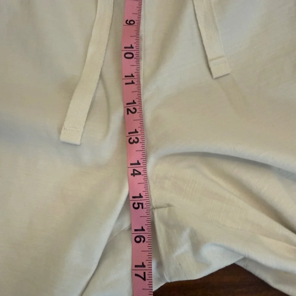 Lane Bryant Women's Soft Slub Capri Pants Plus Size 26/28‎ White Mid-Rise NWT - Picture 8 of 9